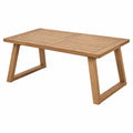 Table de jardin 180 x 90 x 75 cm en bois brun style contemporain
