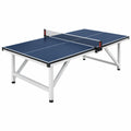 Table de tennis de table 274 x 152.5 x 76 cm bleu foncé avec structure en acier pour intérieur